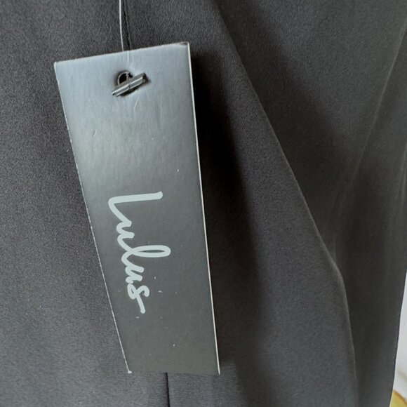 Lulus Womens XS Double Date Off Shoulder Top Black‎ Capsule Long Sleeve - Picture 11 of 12